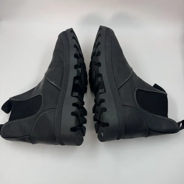 Steve Madden Insulate Waterproof Chelsea Boots Black Leather Men’s Size 8 - Image 11