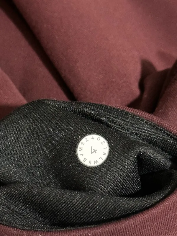 Lululemon Wunder Under Low Rise Leggings Full Length Maroon Size 4 - Image 3