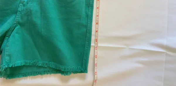 Judy Blue Shorts Womens Large Sienna Aquamarine Frayed Hem - Image 6