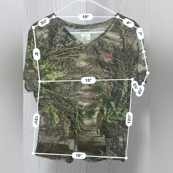REALTREE Women’s Camo V Neck Tee - Image 6