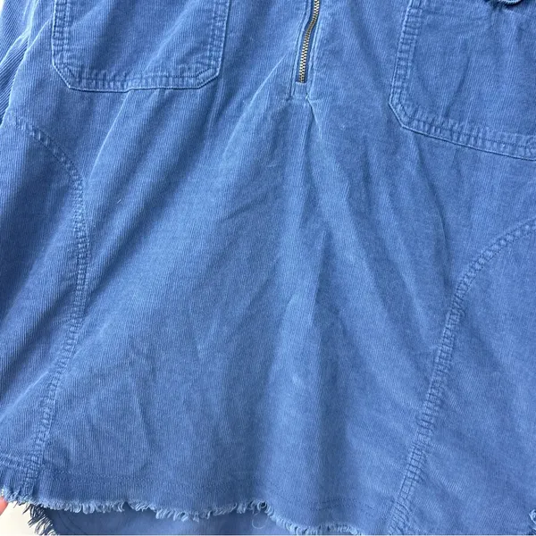Offline by Aerie Blue Corduroy Quarter Zip Pullover Shacket Size XL - Image 9