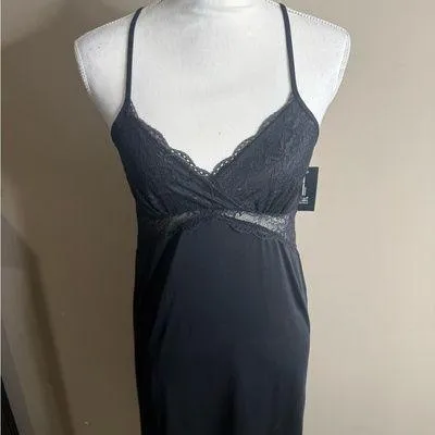 NWT INC International Concepts Black Chemise with Spaghetti Straps - Image 2