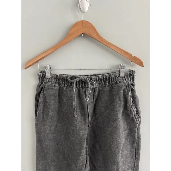Zara Linen Drawstring Pull On‎ Pants Size Small - Image 2