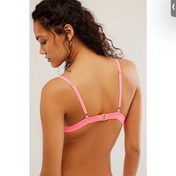 NWT We are HAH x Free People On‎ the Double Bralette in Bubblegum Sz Small - Image 2