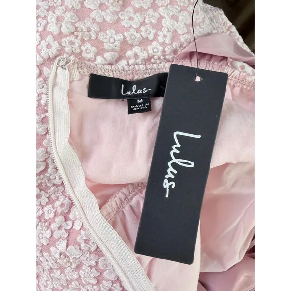 Lulus Darling Composure Pink Jacquard Floral Tie-Strap Mini Dress - Image 11