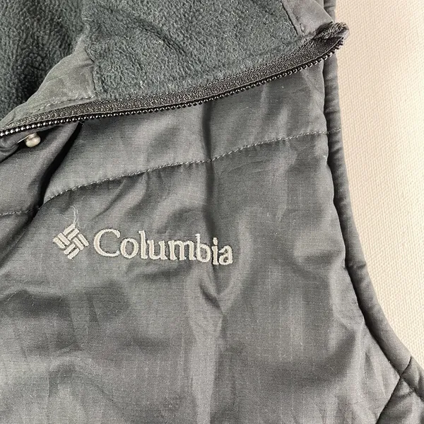 Columbia Vest Womens XS Black Quilted Puffer Full Zip Snaps Fleece Lined Pockets - Image 3