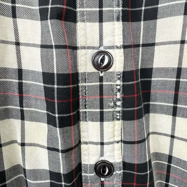LL Bean Plaid Sherpa‎ Fleece Lined Flannel Shirt Jacket Shacket Size LARGE - Image 11