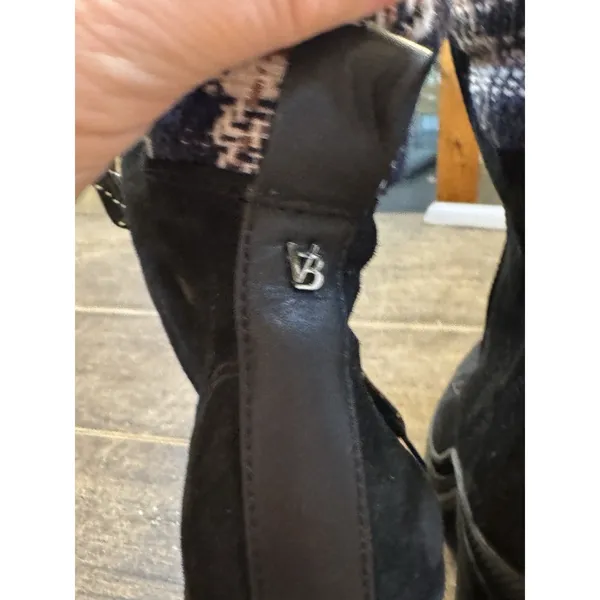 Veronica Beard Westport water resistant biker Combat boots size 5 Black Suede - Image 5