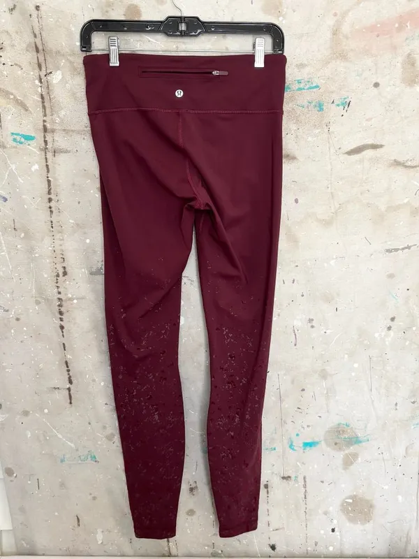 Lululemon Speed Wunder Mid-Rise Tight 28", Speckle Shine Garnet - Image 4