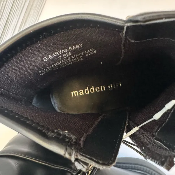 Madden Girl Black Ankle Booties Womens Sz‎ 7.5 - Image 5
