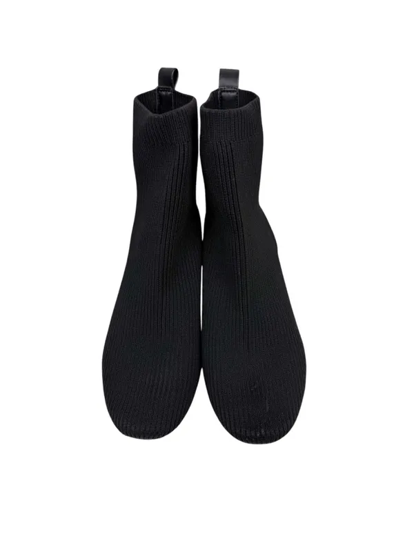 Joie Neely Black Knit Stretch Sock Booties Ankle Boots Size 10 - Image 4