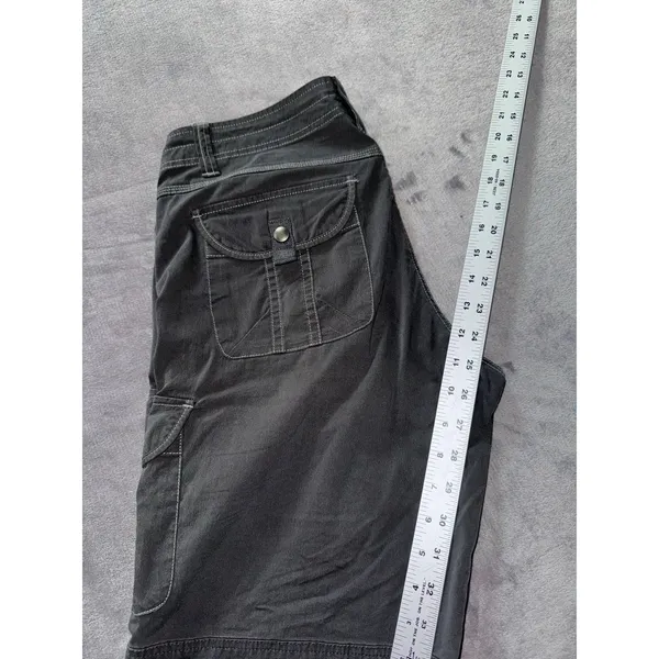 Kuhl Women's Free Range Hiking‎ Cargo Shorts Mid Rise Charcoal Sz 6 - Image 8