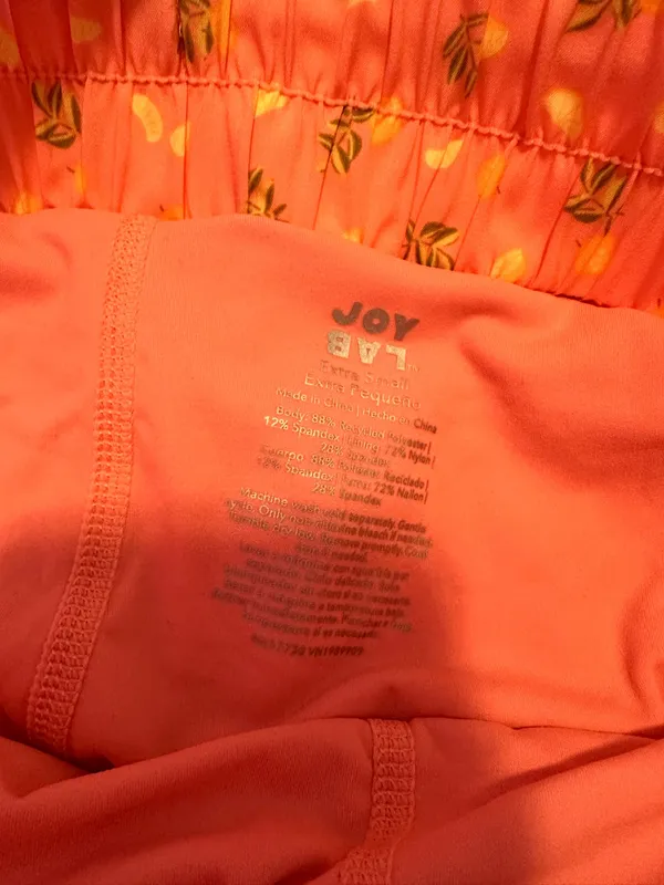 Target Joylab Orange Fruit Pattern Active Shorts - Image 4