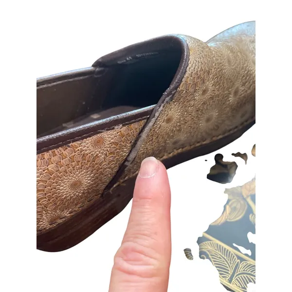 Dansko XP wms tan leather geometric nursing clogs shoes sz 41/10.5-11 SKU 9964 - Image 15