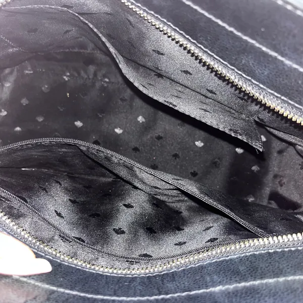 Kate Spade Hayden Jackson Street Leather Satchel Black - Image 4