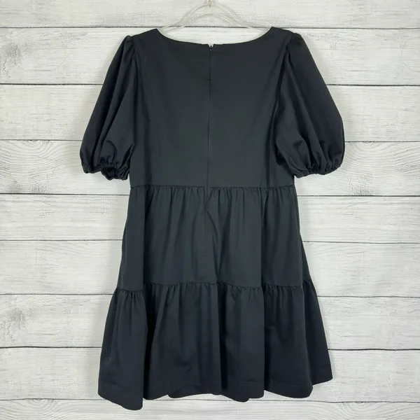 Gianni Bini Black Puff Sleeve Mini Dress Size‎ Large Going Out Party Babydoll - Image 6