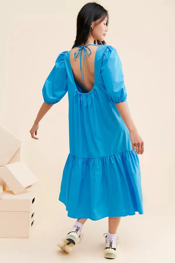 Free People Park Dress Malibu Blue - Image 2