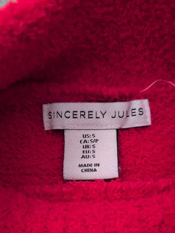Sincerly Jules Fuzzy Turtle Neck Sweater Red - Image 7