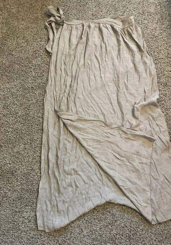 Tan wrap skirt coverup Size L - Image 3