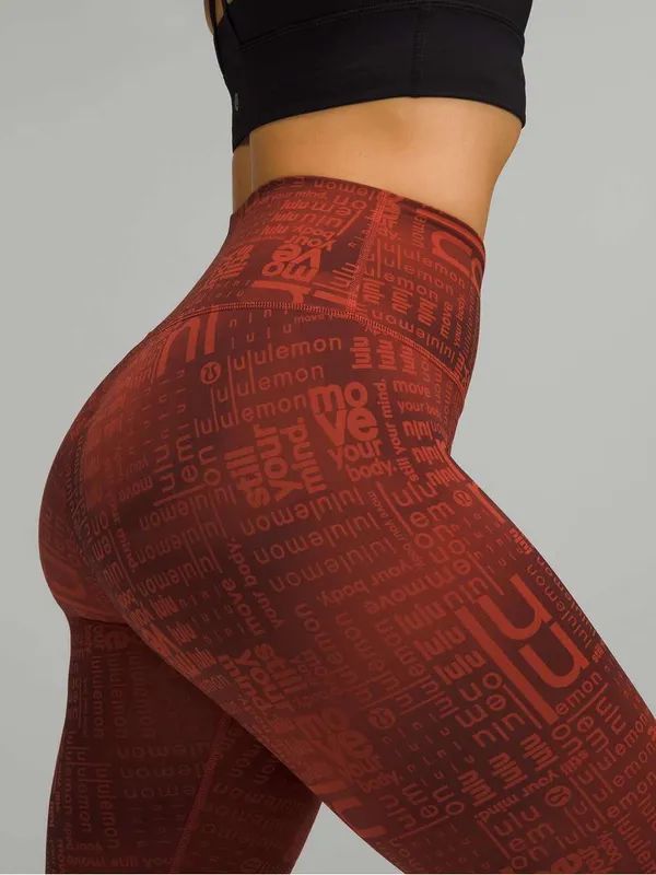 Lululemon Wunder Train High-Rise Crop 23" Lululemon Ombre Red Multi - Image 4