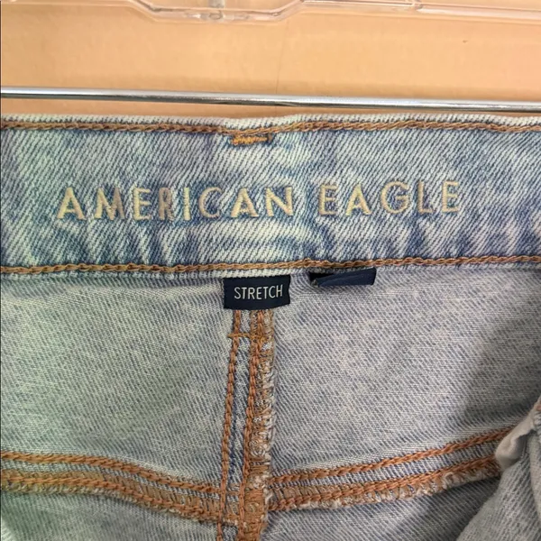 American Eagle Outfitters Light Blue Distressed Boyfriend Jeans - Image 2