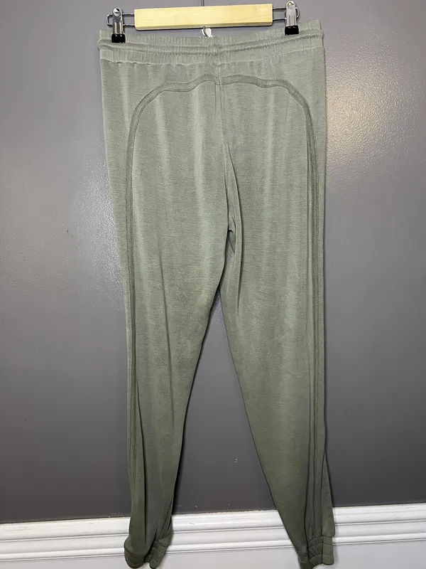 FP Movement Pants Womens Medium Green Modal Jogger Elastic Waist Cuffed Lounge - Image 5