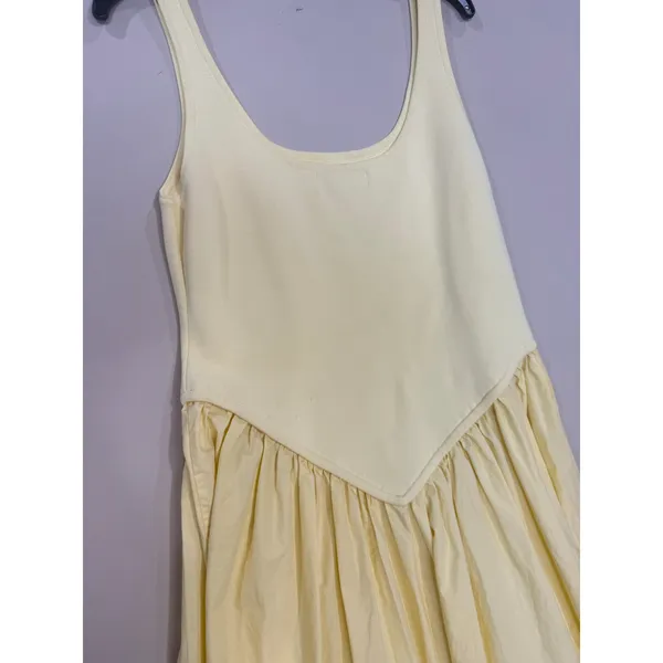 Ronny Kobo Mixed Media yells Midi Dress Medium - Image 7