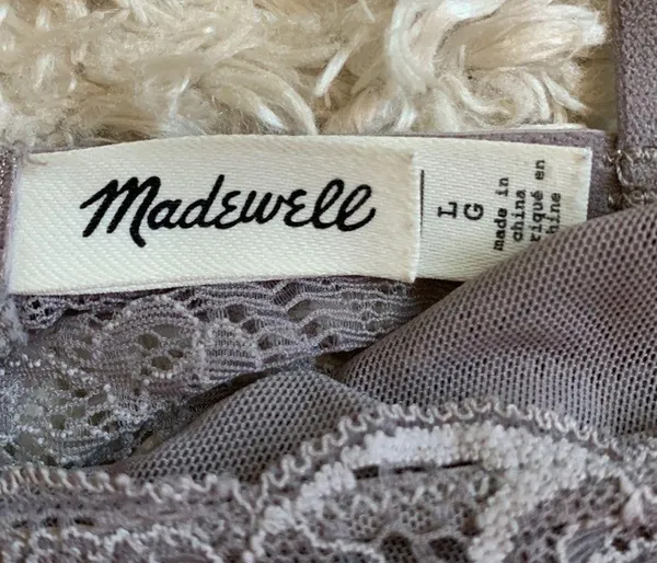 Madewell longline lace bralette | size L - Image 3