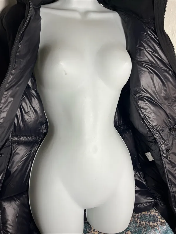 Calvin Klein Women's Black Puffer Coat with Hood Classic retail $400 - Image 13