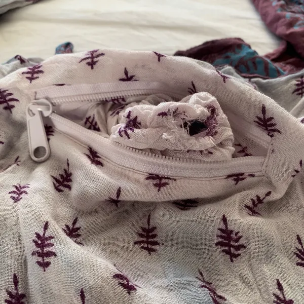 World Market Burgundy / Plum & Blue Boho Hippie Shoulder Sling Bag - Image 15