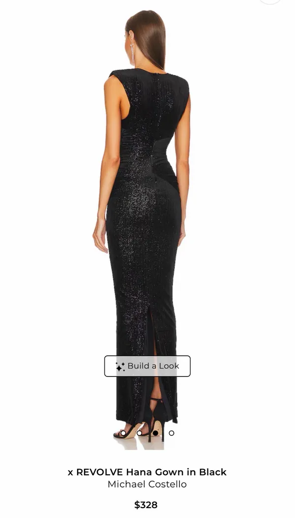 Michael Costello x REVOLVE Hana black gown - Image 3