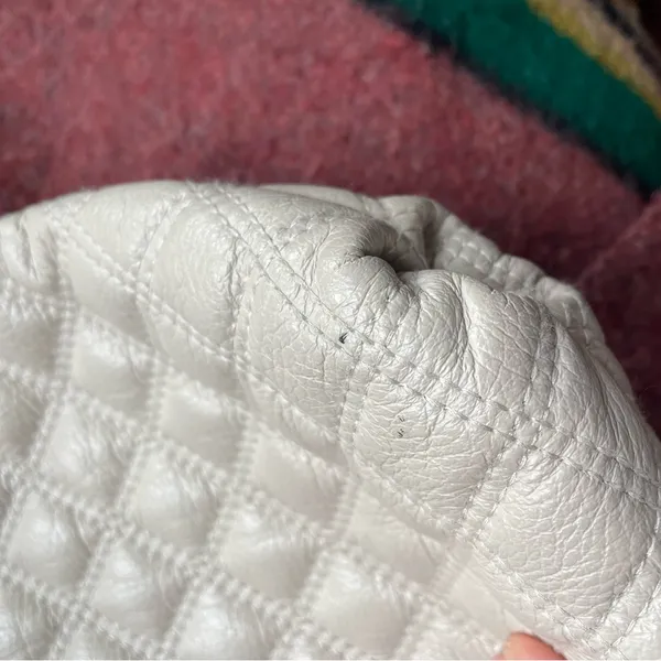 The Sak Cream Quilted Chain Leather Purse shoulder bag ivory - Image 11