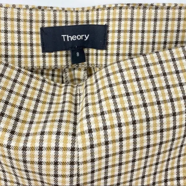 Theory‎ Alettah Ainsley Check Cropped Pants - Image 8
