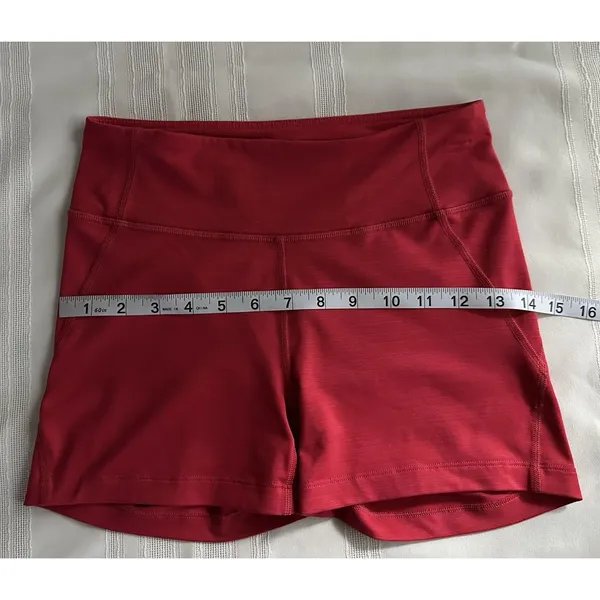 Outdoor Voices Red 2-Piece Activewear Set Racerback Sports Bra + Shorts S - Image 12