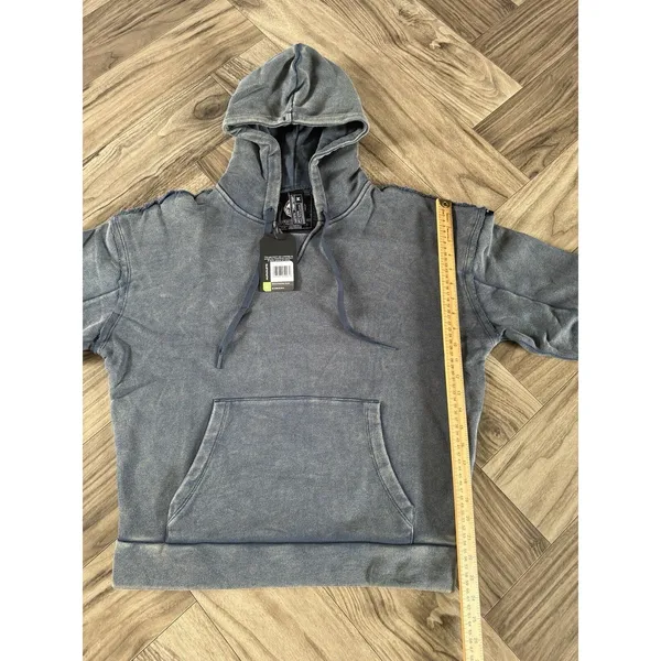 ALPHALETE Women’s Terry Oversized Hoodie - Blue Topaz ,Size Medium - Image 6