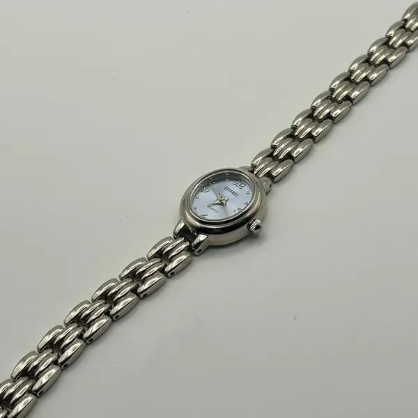 GITANDE Silver-tone Oval Dial Women’s Quartz Watch Working New Battery - Image 4