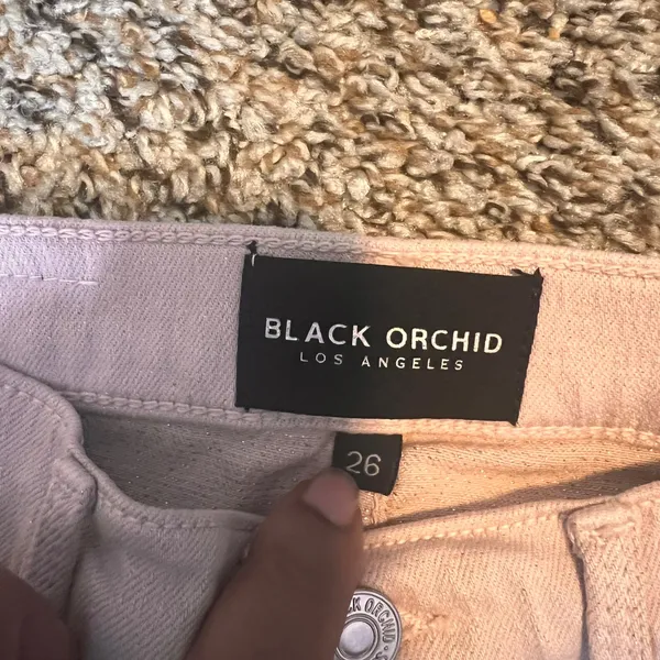 Black Orchid Los Angeles‎ Women's Pink Luxury Soft High Rise Jeans Sz 26 - Image 3
