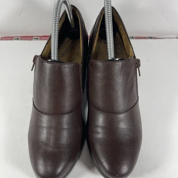 Natural Soul Brown Faux Leather Ankle Boots/Booties - Image 4