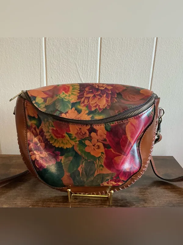 the Patricia Nash "Tinchi" Leather Convertible Belt Bag / Crossbody Sling - Image 2