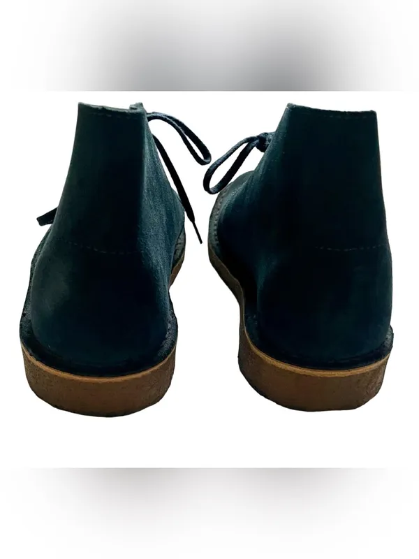Clarks Originals Desert Teal Suede Lace Up Ankle Boots US 9M - Image 4