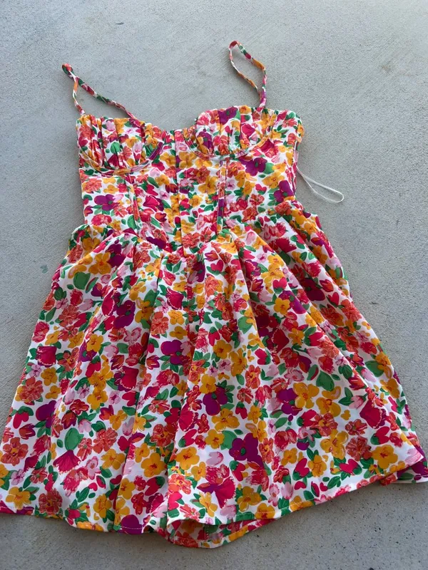 Hello Molly Daily Glam Romper‎ Floral Dress Like Women's 4 Summer - Image 7