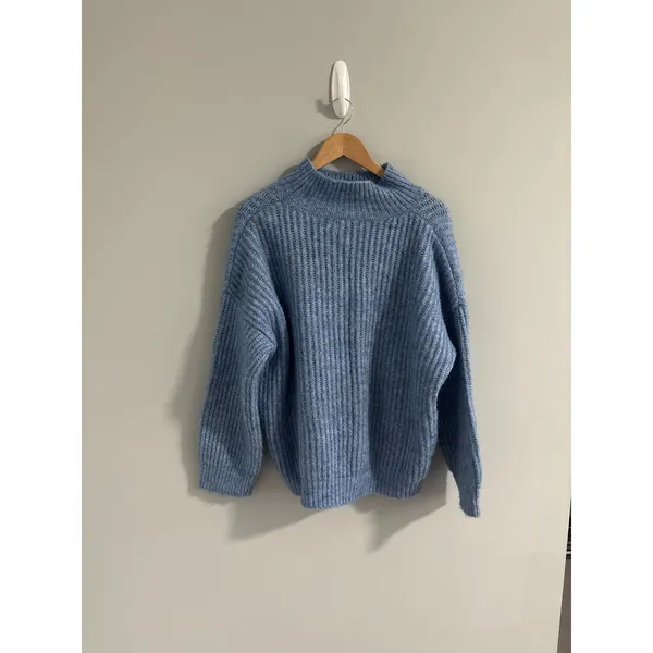 FRNCH Mock Neck Oversized Knit Sweater‎ Size Medium/Large - Image 2