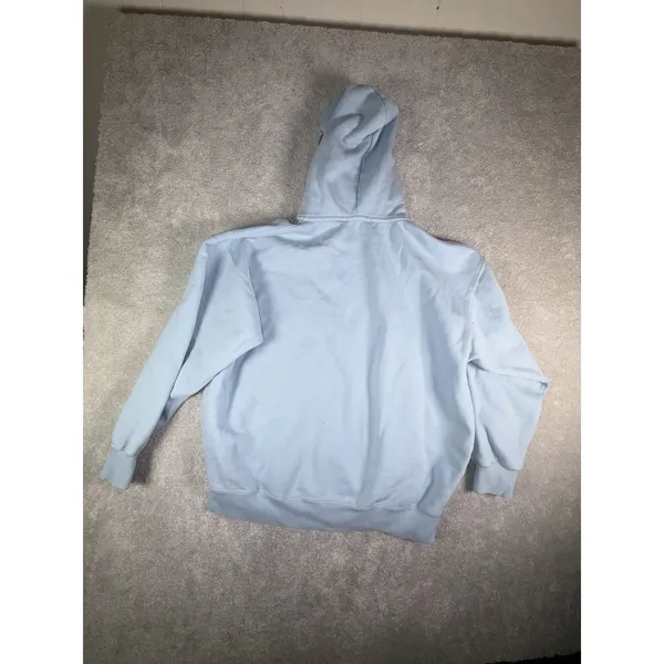 Brandy Melville Christy Hoodie Oversized Full Zip Womens One Size Light Blue - Image 10
