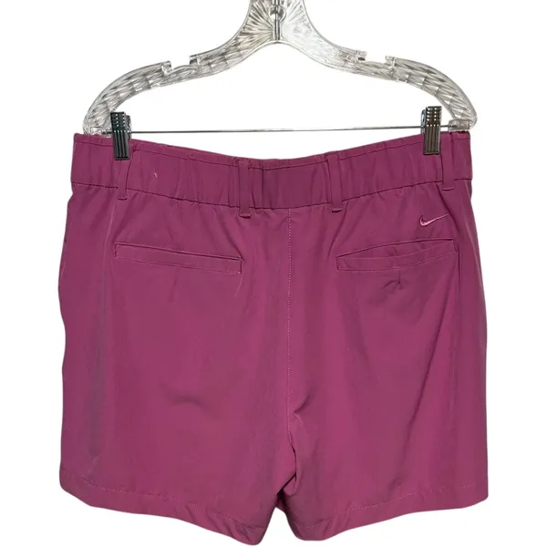 Nike Dri-Fit Button Front Shorts Pink XL - Image 4