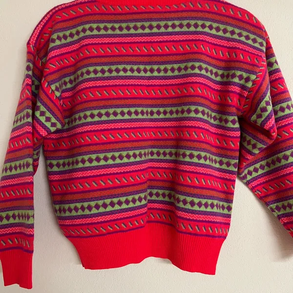 Vintage JD Sun Valley 1/4 zip wool sweater womens L - Image 7