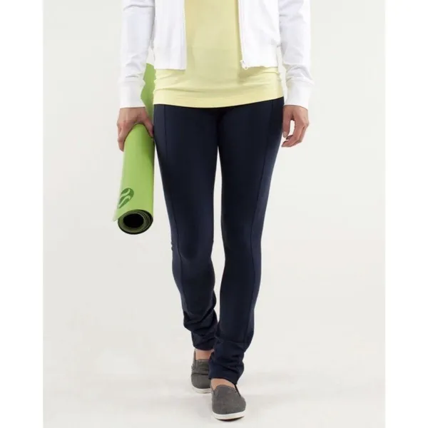 Lululemon Women’s Presence Pants Size 6 Navy Full Length Yoga Workout Gym - Image 2