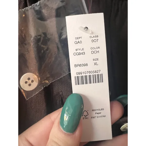 NWT J.Crew Linen New Capitaine Shirt Baird McNutt Irish Linen Oversized - Image 3