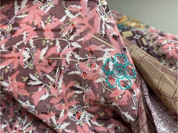Bohemian Silk Wrap Skirt One Size Womens Floral Paisley Festival Summer Boho - Image 11
