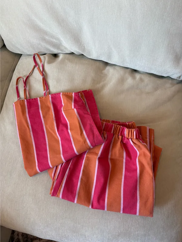 Amazon Linen Striped Pant Set - Image 9