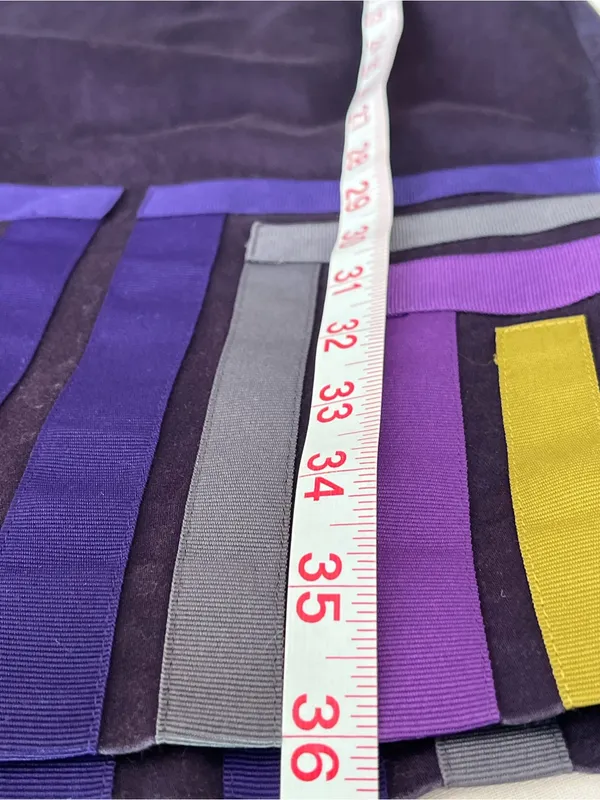 Boden• Navy & Purple Grosgrain Ribbon Detail• Cotton Dress• Sz 6 - Image 10